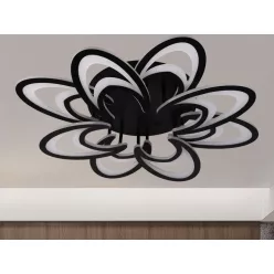   LED Design mennyezeti lámpa 125W, 10600 lm, 3000-6500K, fekete, IP20 - J3331/B