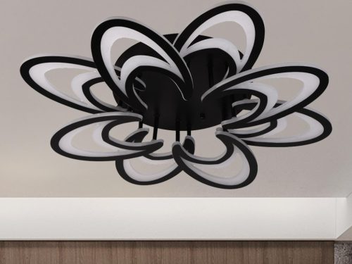 LED Design mennyezeti lámpa 125W, 10600 lm, 3000-6500K, fekete, IP20 - J3331/B