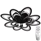 LED Design mennyezeti lámpa 125W, 10600 lm, 3000-6500K, fekete, IP20 - J3331/B