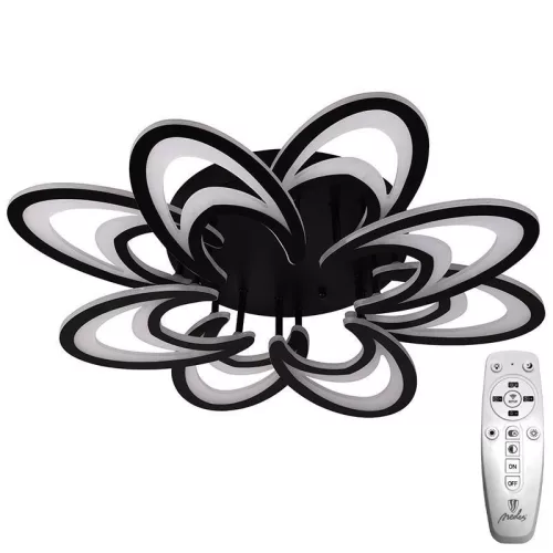 LED Design mennyezeti lámpa 125W, 10600 lm, 3000-6500K, fekete, IP20 - J3331/B