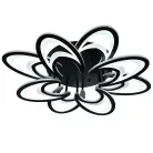 LED Design mennyezeti lámpa 125W, 10600 lm, 3000-6500K, fekete, IP20 - J3331/B