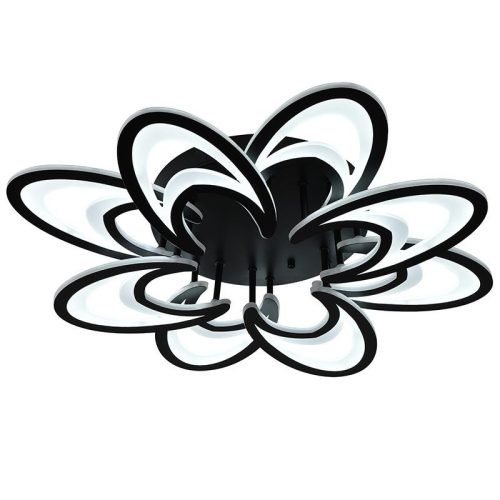 LED Design mennyezeti lámpa 125W, 10600 lm, 3000-6500K, fekete, IP20 - J3331/B