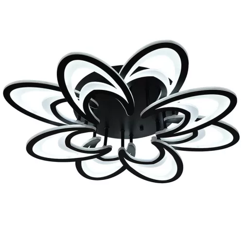 LED Design mennyezeti lámpa 125W, 10600 lm, 3000-6500K, fekete, IP20 - J3331/B