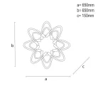 LED Design mennyezeti lámpa 125W, 10600 lm, 3000-6500K, fekete, IP20 - J3331/B