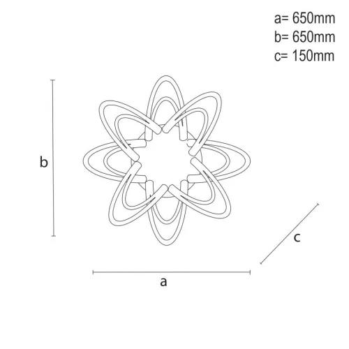 LED Design mennyezeti lámpa 125W, 10600 lm, 3000-6500K, fekete, IP20 - J3331/B