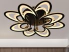 LED Design mennyezeti lámpa 125W, 10600 lm, 3000-6500K, fekete, IP20 - J3331/B