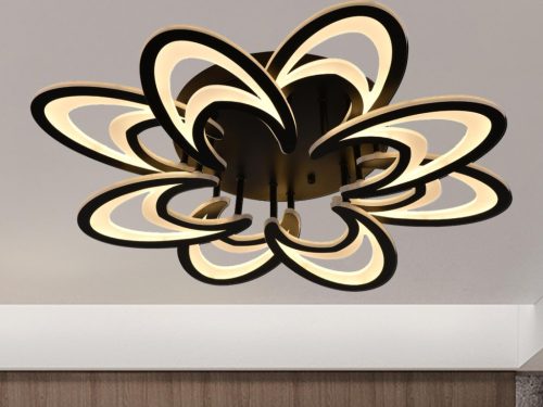 LED Design mennyezeti lámpa 125W, 10600 lm, 3000-6500K, fekete, IP20 - J3331/B