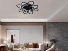 LED Design mennyezeti lámpa 125W, 10600 lm, 3000-6500K, fekete, IP20 - J3331/B
