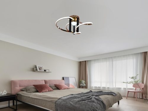 LED mennyezeti lámpa 70W, 4550 lm, 3000K-6500K állítható, dimmelhető, IP20, fém-akril J3333/GCH