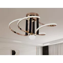   LED design mennyezeti lámpa 80W, 5200 lm, 3000K-6500K, IP20, 670x360 mm - J3334/GCH