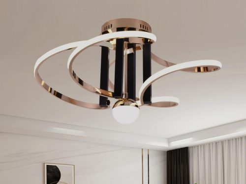 LED design mennyezeti lámpa 80W, 5200 lm, 3000K-6500K, IP20, 670x360 mm - J3334/GCH