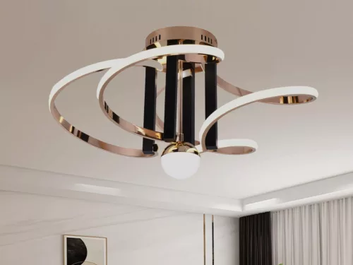 LED design mennyezeti lámpa 80W, 5200 lm, 3000K-6500K, IP20, 670x360 mm - J3334/GCH