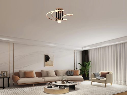LED design mennyezeti lámpa 80W, 5200 lm, 3000K-6500K, IP20, 670x360 mm - J3334/GCH