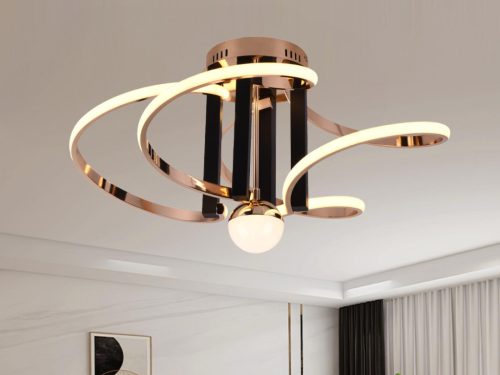 LED design mennyezeti lámpa 80W, 5200 lm, 3000K-6500K, IP20, 670x360 mm - J3334/GCH
