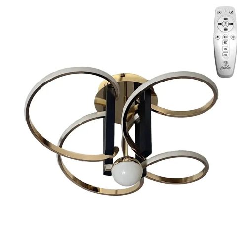 LED design mennyezeti lámpa 80W, 5200 lm, 3000K-6500K, IP20, 670x360 mm - J3334/GCH