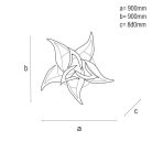 LED design mennyezeti lámpa 180W 900x80 mm IP20 3000-6500K dimmelhető SMART vezérlés - J3337/W