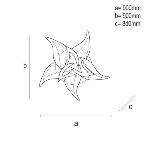 LED design mennyezeti lámpa 180W 900x80 mm IP20 3000-6500K dimmelhető SMART vezérlés - J3337/W