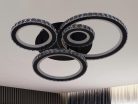 LED design mennyezeti lámpa 120W, 7600 lm, 3000K-6500K, IP20, fém-akril - J3338/B