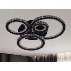   LED design mennyezeti lámpa 120W, 7600 lm, 3000K-6500K, IP20, fém-akril - J3338/B