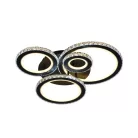 LED design mennyezeti lámpa 120W, 7600 lm, 3000K-6500K, IP20, fém-akril - J3338/B