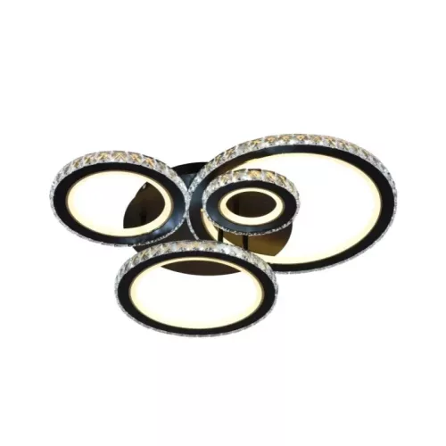 LED design mennyezeti lámpa 120W, 7600 lm, 3000K-6500K, IP20, fém-akril - J3338/B