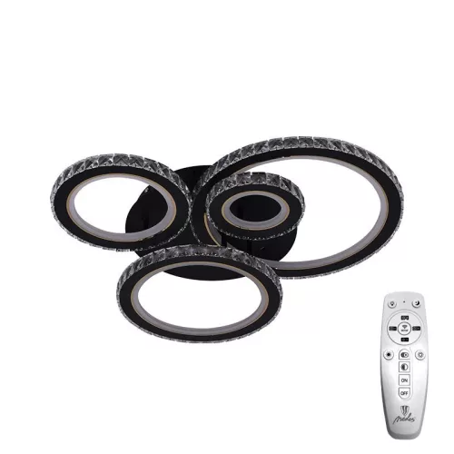 LED design mennyezeti lámpa 120W, 7600 lm, 3000K-6500K, IP20, fém-akril - J3338/B