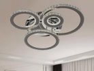 LED design mennyezeti lámpa 120W, 7600 lm, 3000K-6500K, IP20, fém-akril - J3338/CH