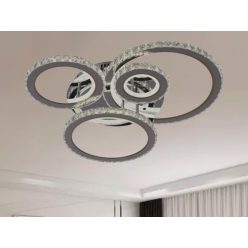   LED design mennyezeti lámpa 120W, 7600 lm, 3000K-6500K, IP20, fém-akril - J3338/CH