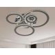 LED design mennyezeti lámpa 120W, 7600 lm, 3000K-6500K, IP20, fém-akril - J3338/CH