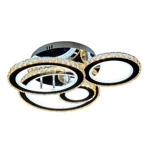 LED design mennyezeti lámpa 120W, 7600 lm, 3000K-6500K, IP20, fém-akril - J3338/CH