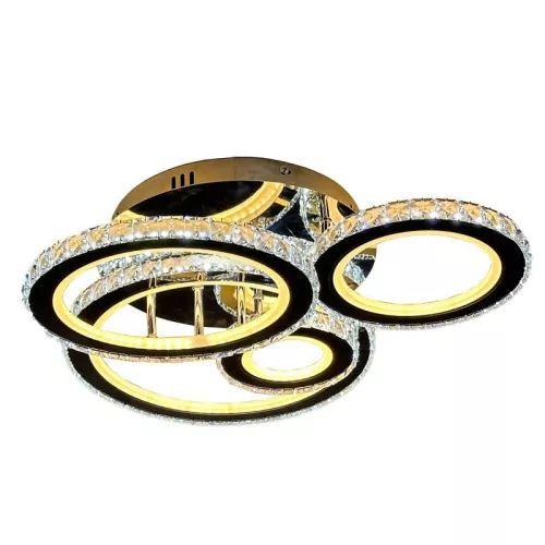 LED design mennyezeti lámpa 120W, 7600 lm, 3000K-6500K, IP20, fém-akril - J3338/CH