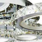 LED design mennyezeti lámpa 120W, 7600 lm, 3000K-6500K, IP20, fém-akril - J3338/CH