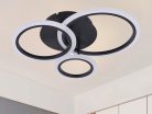 LED mennyezeti lámpa 40W 3200lm dimmelhető SMART vezérlés IP20, fekete – J3340/B