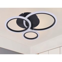   LED mennyezeti lámpa 40W 3200lm dimmelhető SMART vezérlés IP20, fekete – J3340/B