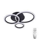 LED mennyezeti lámpa 40W 3200lm dimmelhető SMART vezérlés IP20, fekete – J3340/B