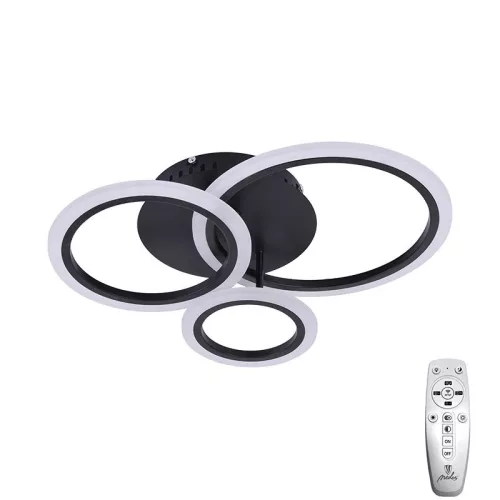 LED mennyezeti lámpa 40W 3200lm dimmelhető SMART vezérlés IP20, fekete – J3340/B