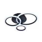 LED mennyezeti lámpa 40W 3200lm dimmelhető SMART vezérlés IP20, fekete – J3340/B