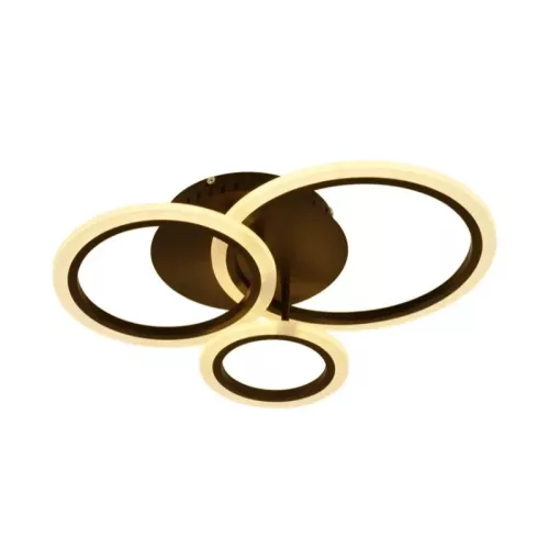 LED mennyezeti lámpa 40W 3200lm dimmelhető SMART vezérlés IP20, fekete – J3340/B