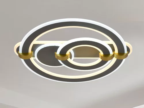 LED design mennyezeti lámpa 120W, 9700 lm, 3000K–6500K, IP20, 499x470x155 mm - J3341/B