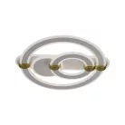 LED design mennyezeti lámpa 120W, 9700 lm, 3000K–6500K, IP20, 499x470x155 mm - J3341/W