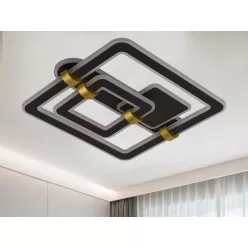   LED design mennyezeti lámpa 140W, 10100 lm, 3000K–6500K, IP20, 499x470x155 mm - J3342/B