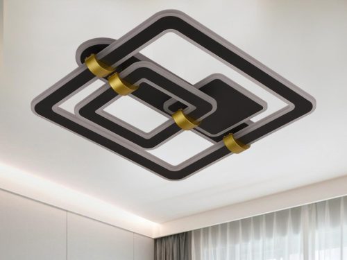 LED design mennyezeti lámpa 140W, 10100 lm, 3000K–6500K, IP20, 499x470x155 mm - J3342/B
