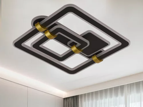 LED design mennyezeti lámpa 140W, 10100 lm, 3000K–6500K, IP20, 499x470x155 mm - J3342/B