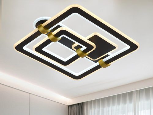 LED design mennyezeti lámpa 140W, 10100 lm, 3000K–6500K, IP20, 499x470x155 mm - J3342/B