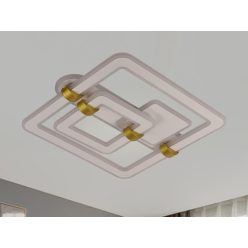   LED design mennyezeti lámpa 140W, 10100 lm, 3000K–6500K, IP20, 499x470x155 mm - J3342/W