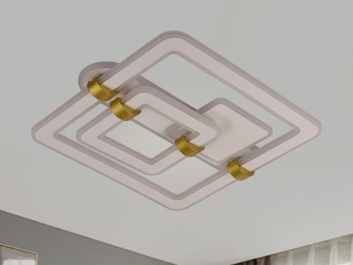 LED design mennyezeti lámpa 140W, 10100 lm, 3000K–6500K, IP20, 499x470x155 mm - J3342/W