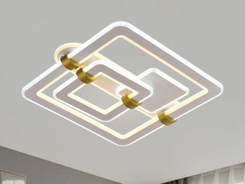 LED design mennyezeti lámpa 140W, 10100 lm, 3000K–6500K, IP20, 499x470x155 mm - J3342/W