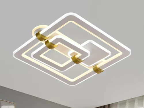 LED design mennyezeti lámpa 140W, 10100 lm, 3000K–6500K, IP20, 499x470x155 mm - J3342/W