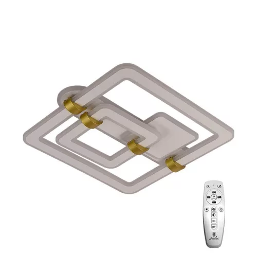 LED design mennyezeti lámpa 140W, 10100 lm, 3000K–6500K, IP20, 499x470x155 mm - J3342/W