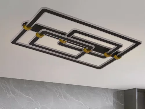 LED design mennyezeti lámpa 280W, 22000 lm, 3000K–6500K, IP20, 900x600x165 mm - J3343/B